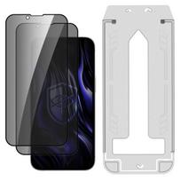 Grūdintas privatumo stiklas Apple iPhone 13 Pro Max/14 Plus 3mk Hardy Privzone 9H su aplikatorium, 2 vnt.
