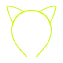 Adult Luminous Hairband Cat Ear Shape Hairband Halloween Style Teens Hair Hoop geltona