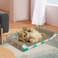 Scratching Bed for Feline Comfort Blue 50cmx27cmx9cm
