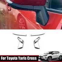 For Toyota Yaris cross    ABS chrome Door Rearview Mirror Cover Side Door Rearview Mirror an-ti Strip Accessories RIGHT HAND DRIVE