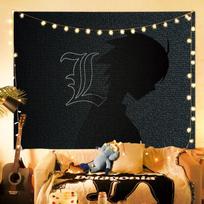 Death Note Anime Tapestry Wall Hanging Art Decor for Bedroom Dorm Living Room Home Wall Decoration 74x94cm(29x37in)