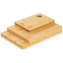 Medinių pjaustymo lentelių bamboo rinkinys ROSMARINO, 3 vnt