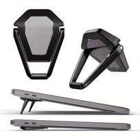 Portable Invisible Laptop Stand, Mini Aluminum Cooling Pad,Computer Keyboard Mount Kickstand, Ergonomic Lightweight Laptop Stand