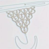 Fashion Sexy Body Chain Heart-shaped Crystal Thong Bikini Jewelry for Women Luxury Bling Rhinestone Panties Lingerie Waist Chain