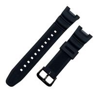 Tinka Casio SGW-100 serijos laikrodžiui Reguliuojama apyrankės juosta Minkšta silikoninė riešo apyrankė Atspari dėvėjimuisi Kvėpuojanti kilpa juoda