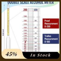 A60Z Viršutinės 8 vnt. Hidrometras Alkoholio, Alkoholio matuoklis Alkoholio distiliavimui 0-200 Proof & 0-100 Tralle, Savito svorio hidrometras (as the picture,NONE)