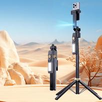 Original Factory 360° Face Tracking Selfie Stick 180CM Extended Height Rotation Tracking Gimbal with Fill Light Handle CL12 juoda