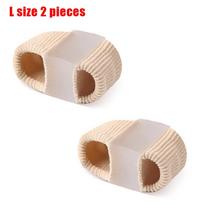 Gel Bunion Toe Separator W/Fabric Lining for Big Toe,Silicone Toe Spars Breathable Toe Corrector Protector for Overlapping Toe