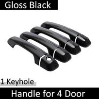 Fit for Lexus LX570 J200 LX450d 2016~ Gloss Black Smart Door Handle Cover Style Sticker Trim Car Protective Film No Keyless Entry