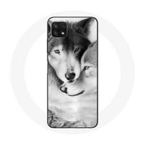 Coque pour Samsung Galaxy A22 5G Loup Duo animaux