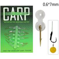 12 vnt. Masalas Karpių Žvejybos Kabliukas Masalo Durtuvas Boilies Smeigtukas Su Kukurūzu Ronnie Hair Rig 0.6*7mm