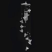 Butterfly Angel Wind Chime Mascot Aluminium Alloy Hanging Metal Pipe Wind Chimes Home Living Props Handmade for Balcony Outdoor