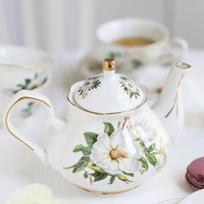 Noble Bone China arbatinukas 500ml Pink Camellia kavos puodo rinkinys Namai Aukštos kokybės porcelianinis virdulio ąsotis Vakarėlis Kavinė Arbatos indas arbatos puodas Puer white