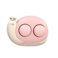Contact Lens Ultrasonic Cleaner Daily Care Cleaning Machine Cartoon Snail Contact Lens Cleaner Mini Portable Box 1 rožinė