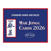 Mahjong Score Card Mahjong League Official Standard Hands And Rules Mah Jongg Paper Scorecard Mahjong Instruction Card mėlyna