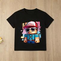 Roblox Detective Game Character Printed T Shirt for Kids Boys Girls Soft Cotton Short Sleeve Casual Tee Daily Wear Summer Tops 100