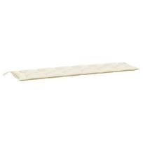 vidaXL Garden Bench Cushion Cream 200 x 50 x 7 cm Oxford Fabric