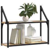 Wall Shelf with Shelf Artisan Oak 60 x 21 x 51 cm Wood Based Material