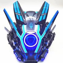 Cyber Punk led Mask M-Clasp Night City Festival Man Cosplay Stage Property SCI-FI LED Lamp Halloween Party Gifts For Teenagers