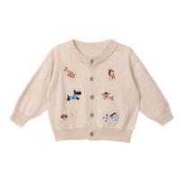 LUSON Boys' Spring Autumn Cartoon Knit Cardigan 120