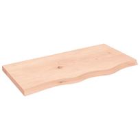 Wall Shelf 80 x 40 x (2 4) cm Solid Oak Wood Untreated