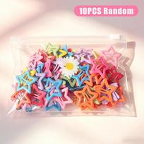Star Hair Clips Y2K Trendy Dopamine Candy Color Hollow Barrettes Cute Hair Pins for Girls Birthday Gift Choice A