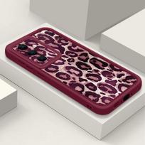 Leopard Print Case For Samsung S26 S25 Ultra S24 S23 Plus S22 S21 FE A54 A15 A25 A35 A55 A16 A26 A36 A56 A17 A27 A37 A57 5G Shockproof Cover Samsung A37 5G karšta rožinė spalva
