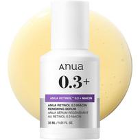 ANUA Retinol Serum for Anti-Aging, Textured skin | 0.11% Retinol, 5% Niacinamide, 20+Soothing Ingredients Gentle for Beginner (30ml /1.01 fl.oz.)