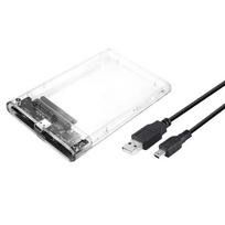 USB 2.0/3.0/3.1 Portable Hardisk Enclosure 2.5'' Transparent Mobile HDD/SSD Case Hard Drive Bag & Case