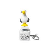 Mano garsas Jūrinio kirmino Mygtukas Raktų pakabukas Jūros kirminų klyksmas Fidget Clicker Raktų pakabukas Anti nerimas Seagull