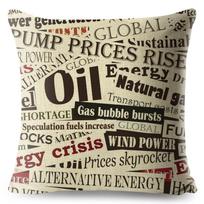 Vintage Style Pillow Case Decor Old English Newspaper Printed Cushion Cover Polyester Pillowcase For Sofa Home Car 45*45Cm Peach skin 18*18(CM)-1Pcs