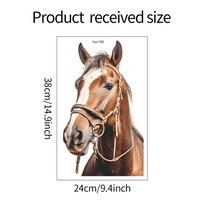 Gyvūnas Žirgas Stiklinis Langas Namų Sienų Papuošimas Dekoratyviniai Sienų Lipdukai 24*38CM/fun-f36