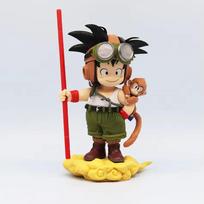16CM Anime Dragon Ball Son Goku Figure DRAGONBALL SNAP COLLECTION Vehicle Series Pilot Dressing Model Toy Doll Aciton Figure