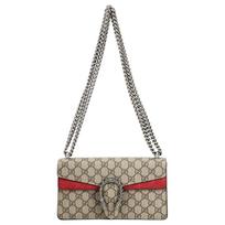 Gucci Dionysus Tigro Galva Deimantinė Sagtis GG Monogramos Drobė Ir Oda Atvartas Grandinėlė Peties Rankinė Moteriška Peties Rankinė Ebono Smėlio spalvos 499623-92TJN-8677 Basic Set (Bag+Dust Bag)