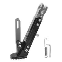 Motorcycle Extendable Stand Holder E-Bike Scooter Replacement Kickstand Adjustable Foot Side with Spring and Screws