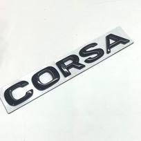 Naujausias ABS OPEL COSRA raidžių emblema logotipas Automobilio lipdukai Automobilio galinės bagažinės uodegos buferio ženklelis Stilizuotos auto priedai Opel Corsa 1pcs