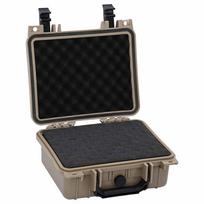 Hard Shell Case Sand Color 27 x 24.5 x 12.5 cm Polypropylene and ABS
