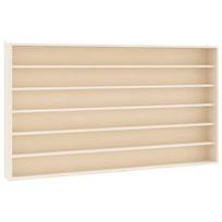Wooden Display Cabinet with 6 Shelves 80 x 8.5 x 55 cm