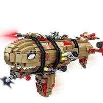 8 IN 1 Original KAZI 81056 Kirov Airboat Ejectable Block with Display Stand Children's Assembly Block Birthday Gift NO BOX