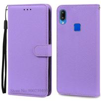 For Coque Vivo Y91 Case Vivo 1820 1816 1817 1811 Silicone Wallet Flip Cover For Vivo Y95 Case Vivo 1807 Cover Y 91 95 Phone Case For Vivo Y91 šviesiai violetinė spalva
