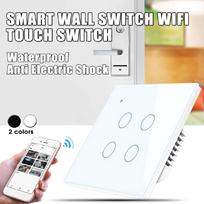 90-250 (V) Wall Switch Wifi Smart Touch Switch Zero Line APP Control Alexa Google IFTTT Tempered Glass Board juoda