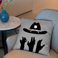 T-The Walking Dead Movie Cushion Cover 2-in-1 Reversible Plush Pillow Cover | Car/Sofa/Bed | Perfect Gift 12x12Inch