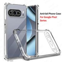 Silicone Ultra Thin Case For Google Pixel 10 Pro XL 9 9a 8 8a 7 7a 6 6a Clear Shell Transparent Back Cover Google 10Pro 9Pro XL Google Pixel 10 skaidri