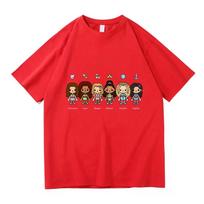 KATSEYE X Toca Boca T-shirt Korean Girls Band Cartoon Printing Tshirts Cotton Short Sleeve Loose Female Tees Unisex Streetwear S