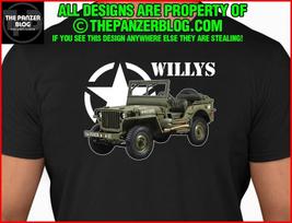 Willys JAV armijos marškinėliai II pasaulinio karo unisex marškinėliai XXL