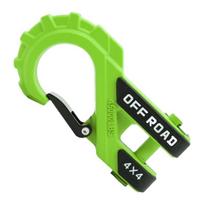 All Terrain Winch U Hook Featuring Protective Rubber Sleeve Spring Loading Recovery Hook Upgrades for Vehicle Recovery žalia