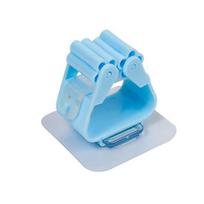 Double-Sided Hard Bristle Floor & Gap Cleaning Brush with Scraper white