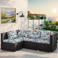 Atsparūs vandeniui, tampriai, lauko sofų užvalkalai, pagalvės, tropinių lapų raštas, terasos baldų apsauga, sekcijinių sofų komplektai, užvalkalai Sofa Back Cover