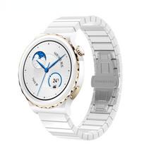22mm 20mm Keraminis dirželis Huawei Watch GT3 Pro 46mm/43mm Metalo apyrankė Samsung Watch 5/4/3 Amazfit GTR/Stratos Self-test width 22mm balta