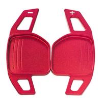 Shift Paddle for Seat Leon FR Cupra Ateca Ibiza 6P Arona Tarraco Alhambra Car Steering Wheel Extension Shifter DSG Gear Stickers raudona